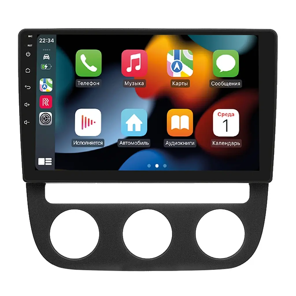 Штатна магнітола Volkswagen Golf 2003-2008 Climate 2 Cyclone C10-013 4x64 DSP 4G Cyclone (НФ-00005331) - фото 2