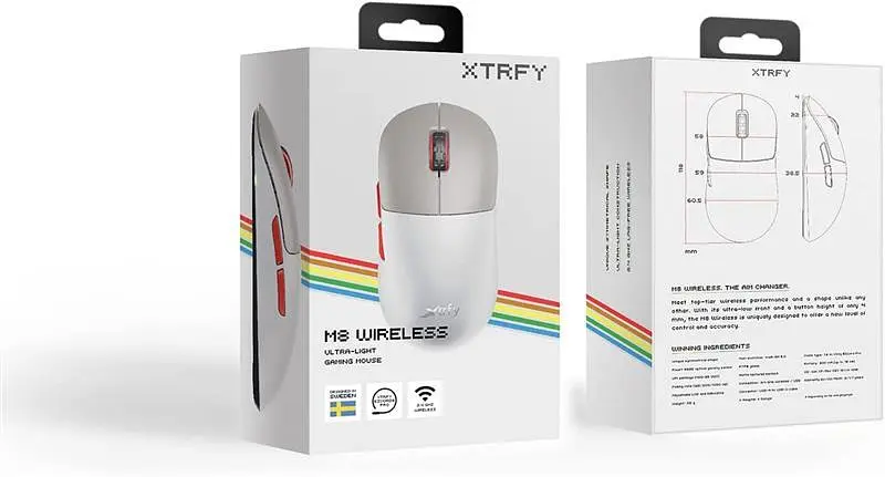 Миша бездротова Xtrfy M8 Wireless Retro (M8W-RGB-RETRO) - фото 9