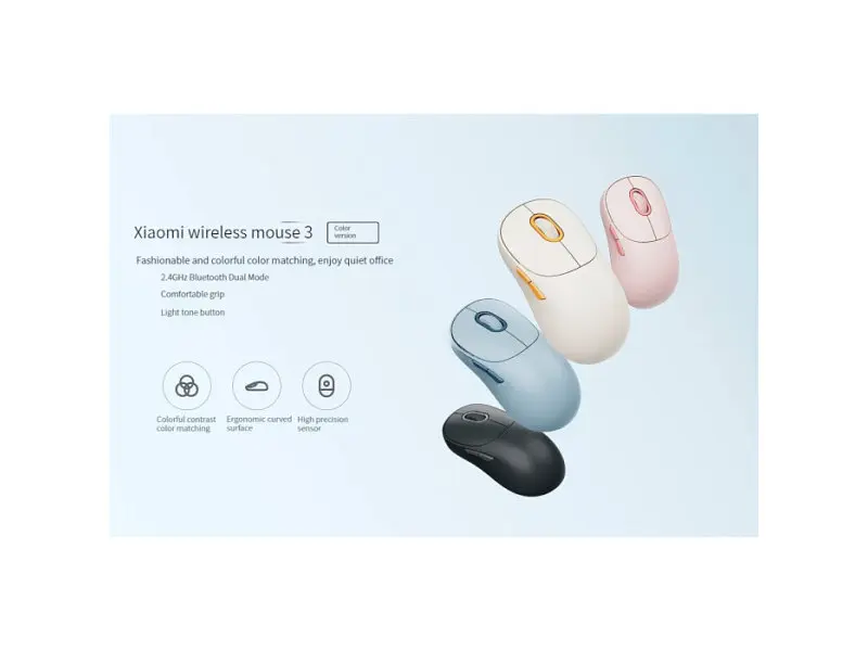 Миша Xiaomi Mi Wireless Mouse 3 Black GL (BHR8913GL) - фото 9