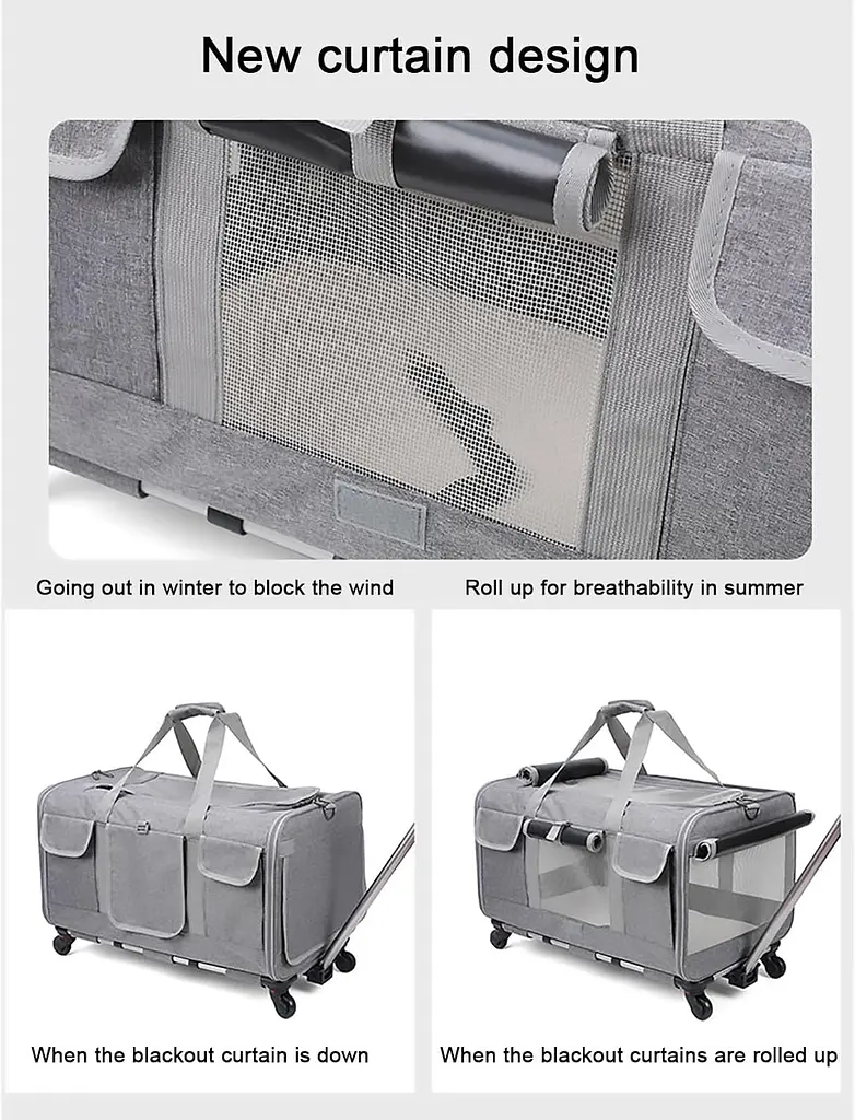 Сумка для перенесення Bestopet (Люпосанчик) Folding Pet Trolley Bag для котів і собак - фото 7