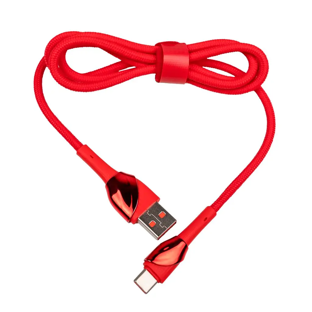 Кабель LogicPower C301FC USB 3.0 - Type-C 30W QC 1 м червоний - фото 2