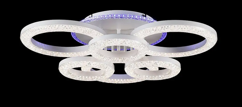 Люстра стельова LED Splendid Ray L2722/3+3, 152W, білий, з пультом, димер, сучасний стиль - фото 6
