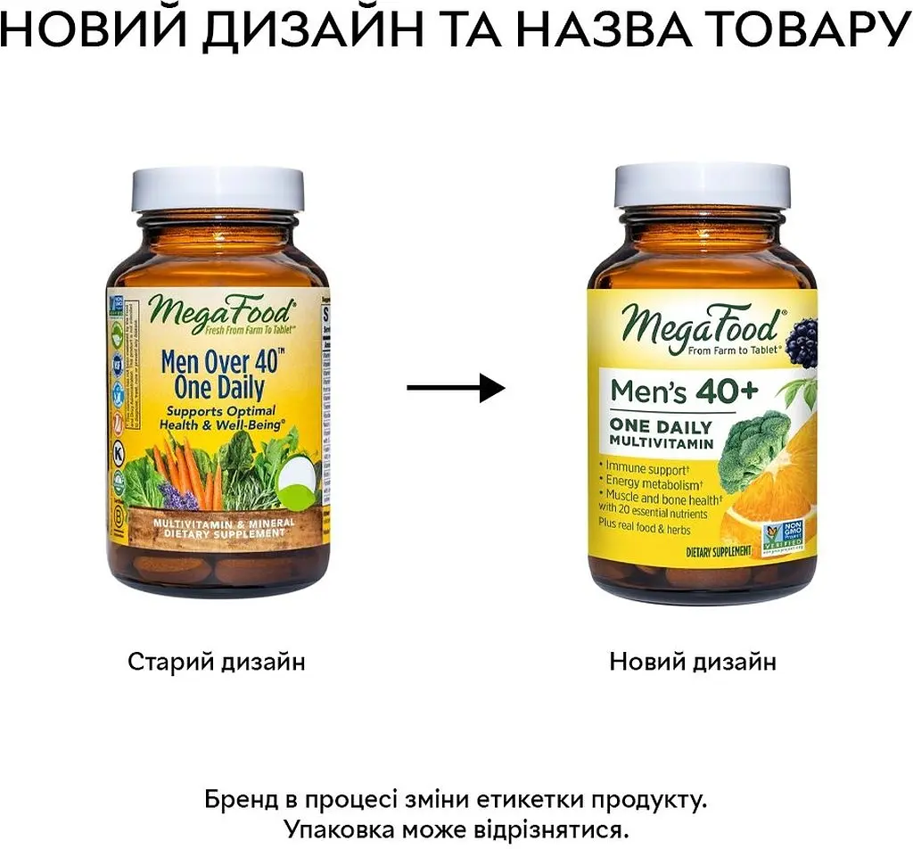 Вітаміни та мінерали MegaFood Men's 40+ One Daily, 30 таблеток - фото 5
