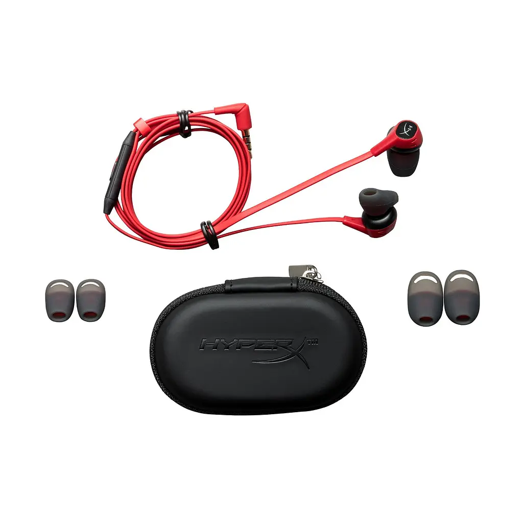 Гарнітура ігрова HyperX Cloud Earbuds 3.5 мм Red/Black (HX-HSCEB-RD) - фото 3