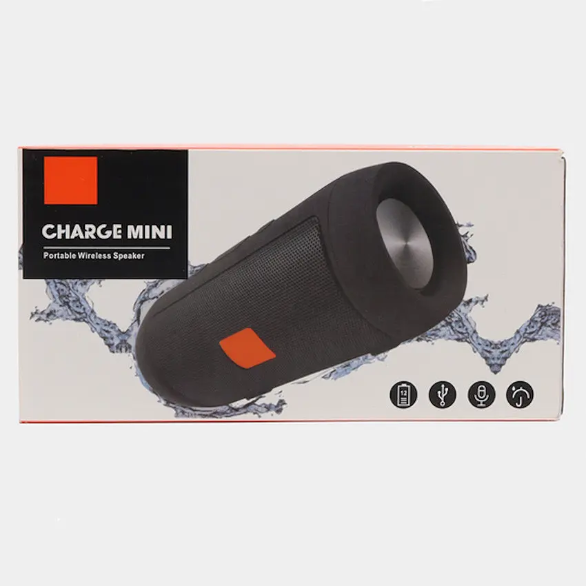 Музична портативна вluetooth колонка Charge Mini J006 Бумбокс 1500 мАг 3Вт підтримка microSD Чорний - фото 7