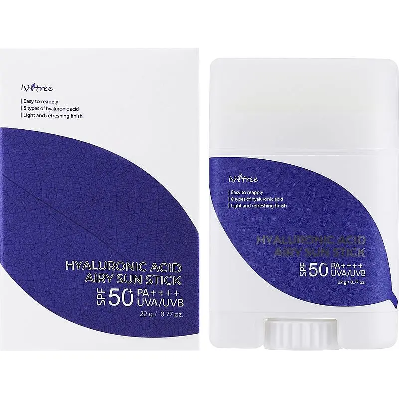 Сонцезахисний стік Isntree Hyaluronic Acid Airy Sun Stick SPF50+ PA++++ 22 г - фото 2