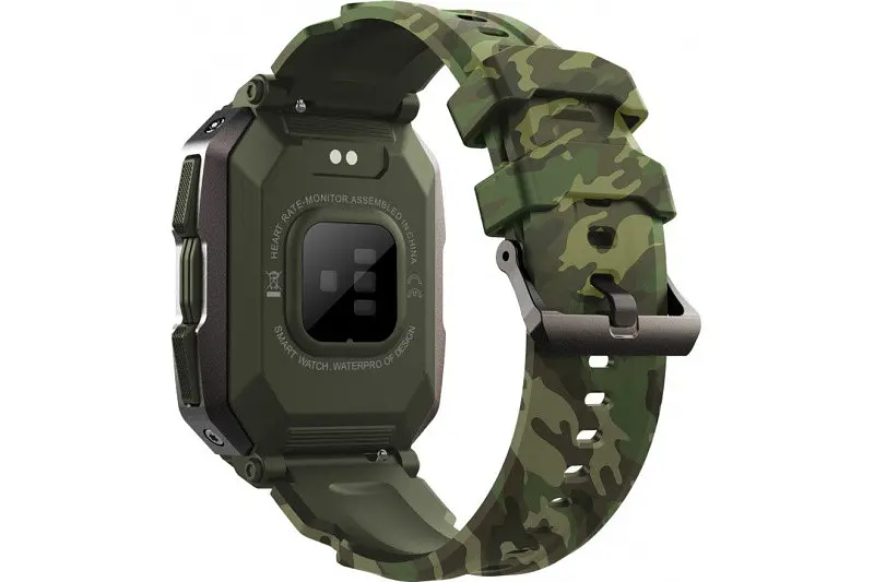 Смарт-часы Lemfo C20 силиконовый ремешок Camouflage green (16352) - фото 3