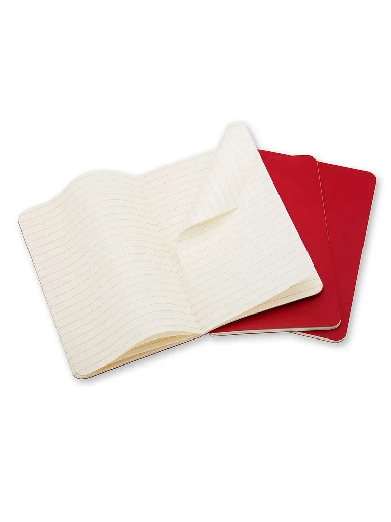 Записник Moleskine Cahier середній, Лінійка Бордо (CH116) - фото 3