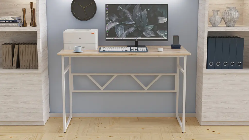 Комп'ютерний стіл Ferrum-decor Раян 75x100x70 білий ДСП Дуб Артізан 16мм (FRD-101154) - фото 6