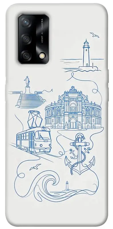 TPU чохол Demsky Southern pearl для Oppo A74 4G