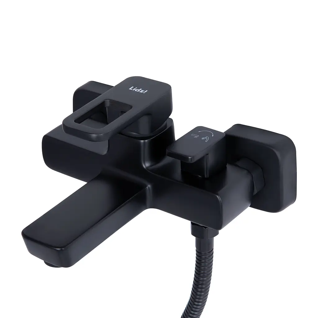 Змішувач для ванни Lidz Wawel 006 (з душовим гарнітуром) (k35) LDWAW006BLA45393 Black Чорний матовий - фото 5
