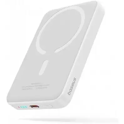 Зовнішній акумулятор Baseus Magnetic Mini 20W 10000 mAh (PPCX070002) білий - фото 2