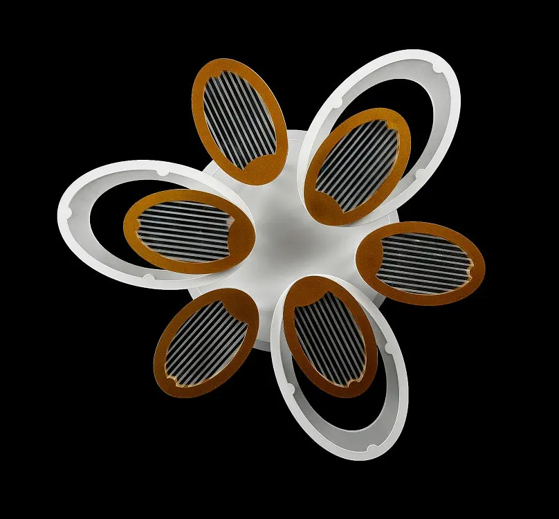 Люстра світлодіодна Splendid Ray LK29040/3+3+1 LED, 180W, білий та золотий, сучасний стиль, з пультом - фото 2