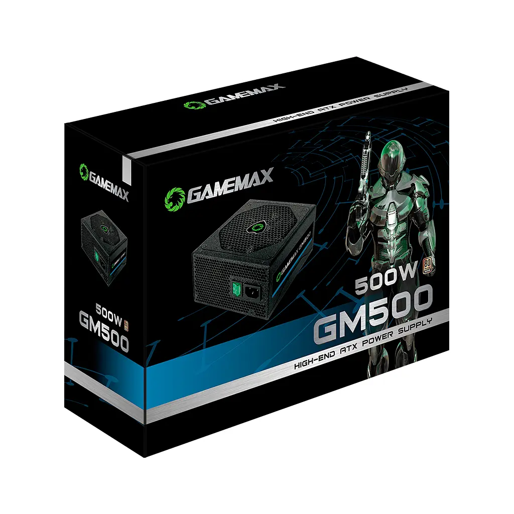 Блок живлення Gamemax GM-500 80+ APFC Black - фото 7