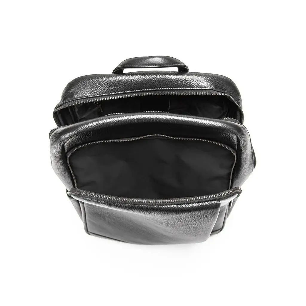 Шкіряний чорний рюкзак Tiding Bag A25F-8528-3A - фото 9