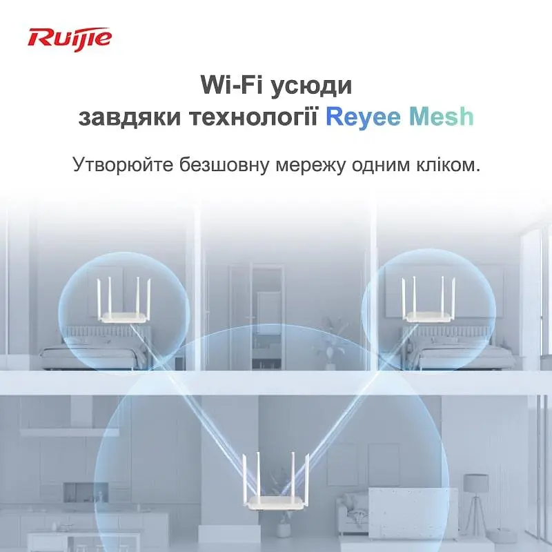 Бездротовий маршрутизатор Ruijie Reyee RG-EW1200 - фото 8