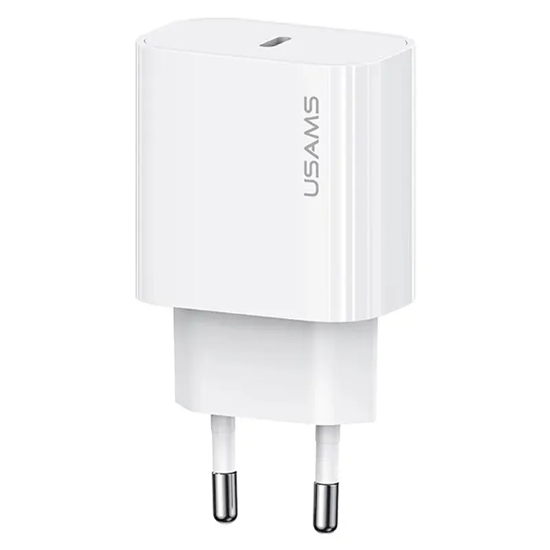 МЗП Usams US-CC226 Kit-Yi Ser. 20W (1USB-C) + кабель Type-C to Type-C White - фото 2