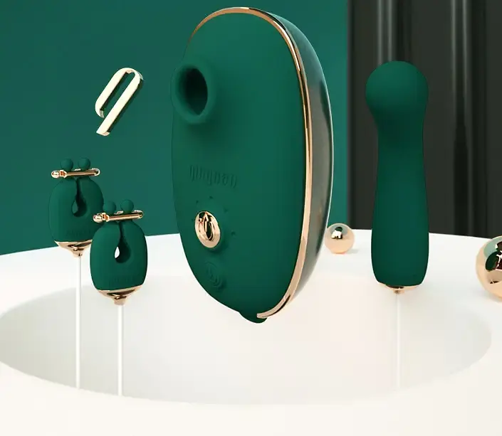 Вибратор Qingnan No.1 Super Soft G-spot 13.2 см зеленый - фото 4