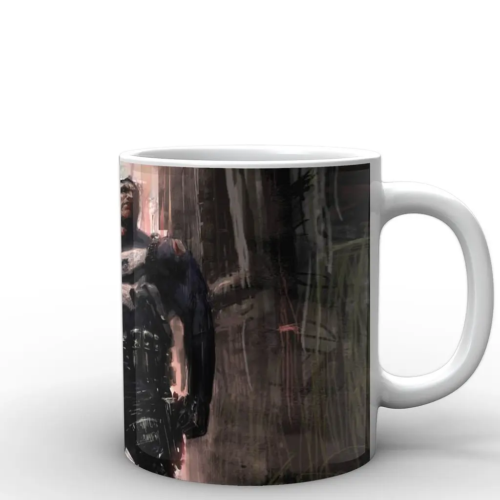 Кружка GeekLand Каратель Punisher ручная рисовка PS.02.018 330 мл белая - фото 3