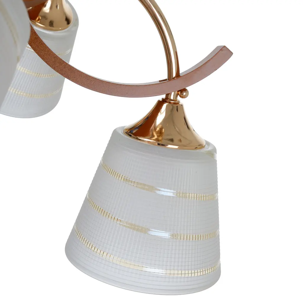 Люстра Brille потолочная деревянная E27 60W G (LK-680S/5) - фото 3