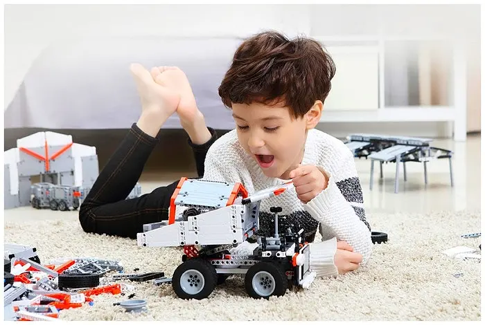Конструктор Xiaomitu ONEBOT Truck Builder Grey MTJM01IQI 530 деталей - фото 5