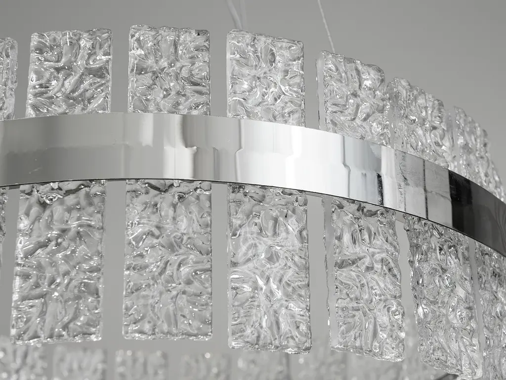 Люстра стельова LED Diasha 828/500CH 66W, хром, для спальні, кришталь, регульована висота - фото 6