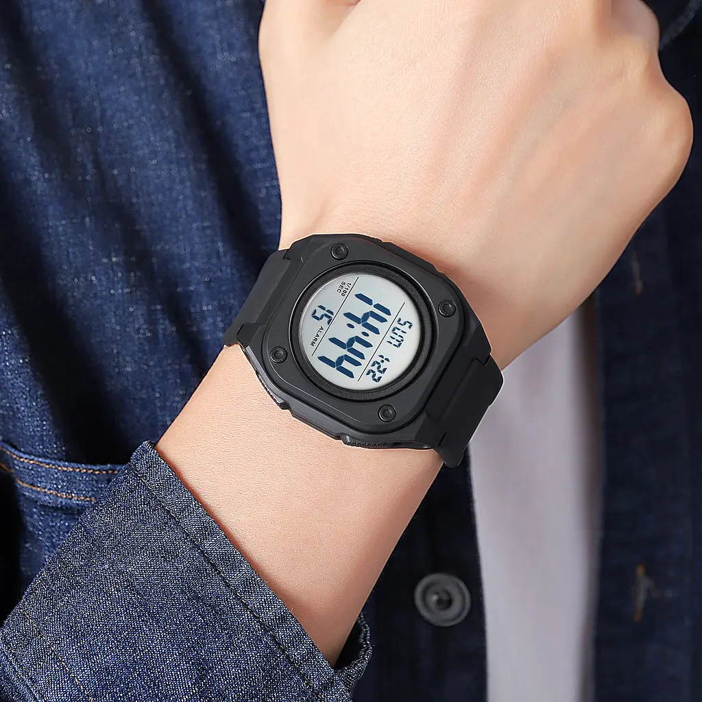 Наручний годинник чоловічий 2160BKWT Black-White Skmei acs0030217 - фото 3