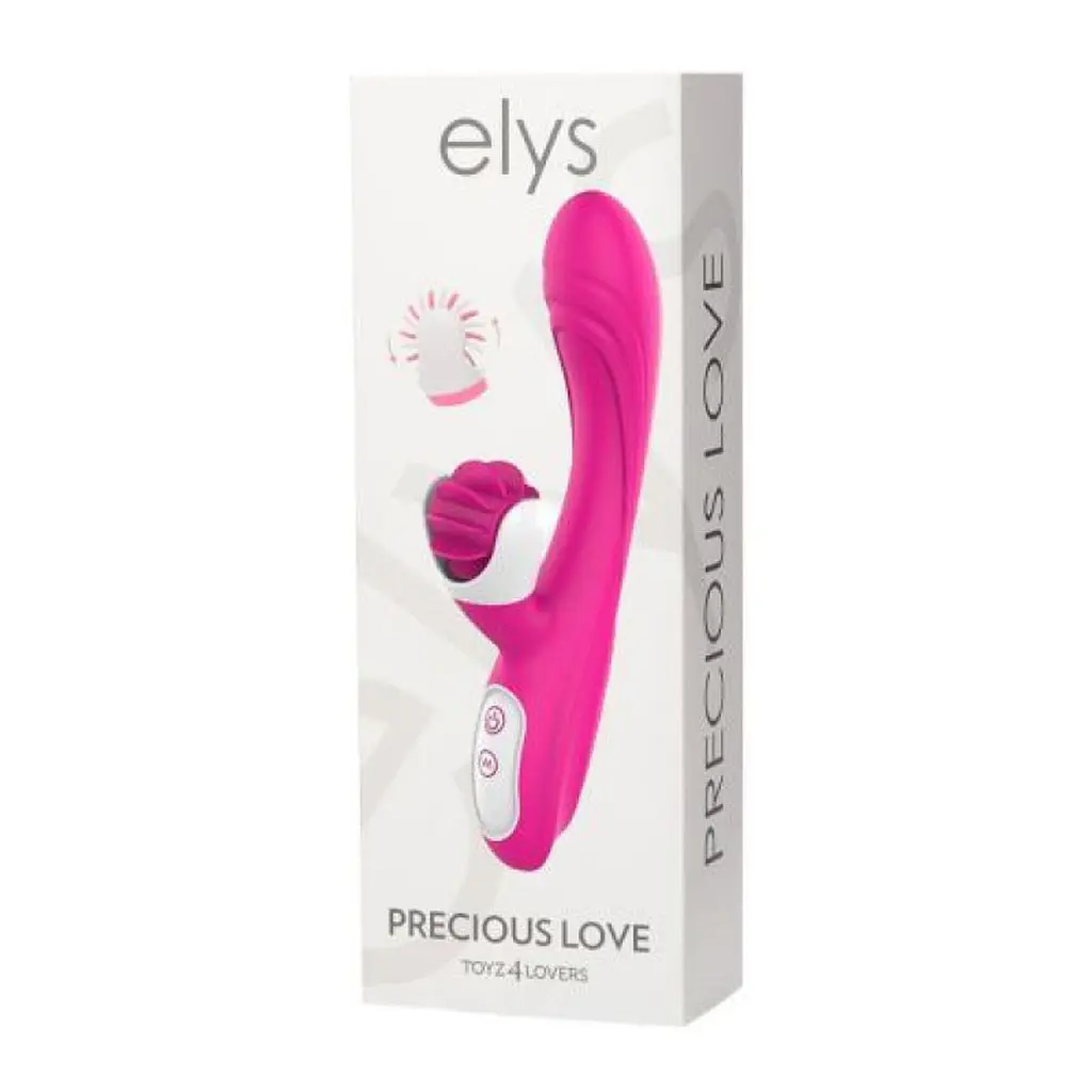 Вібратор-кролик Elys Precious Love, 21.9 см (рожевий) - фото 5