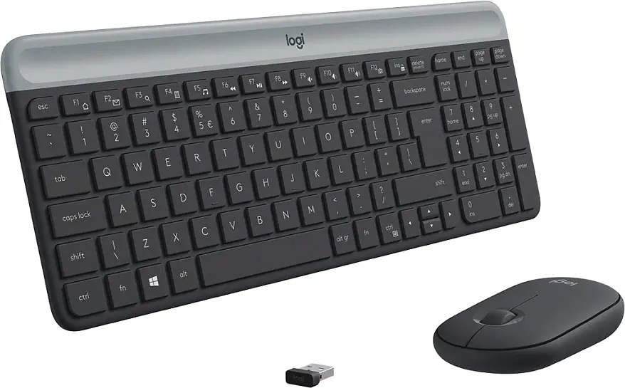 Комплект клавиатура и мышь Logitech MK470 Wireless Slim Graphite [920-009206\920-009204] [80788] - фото 2