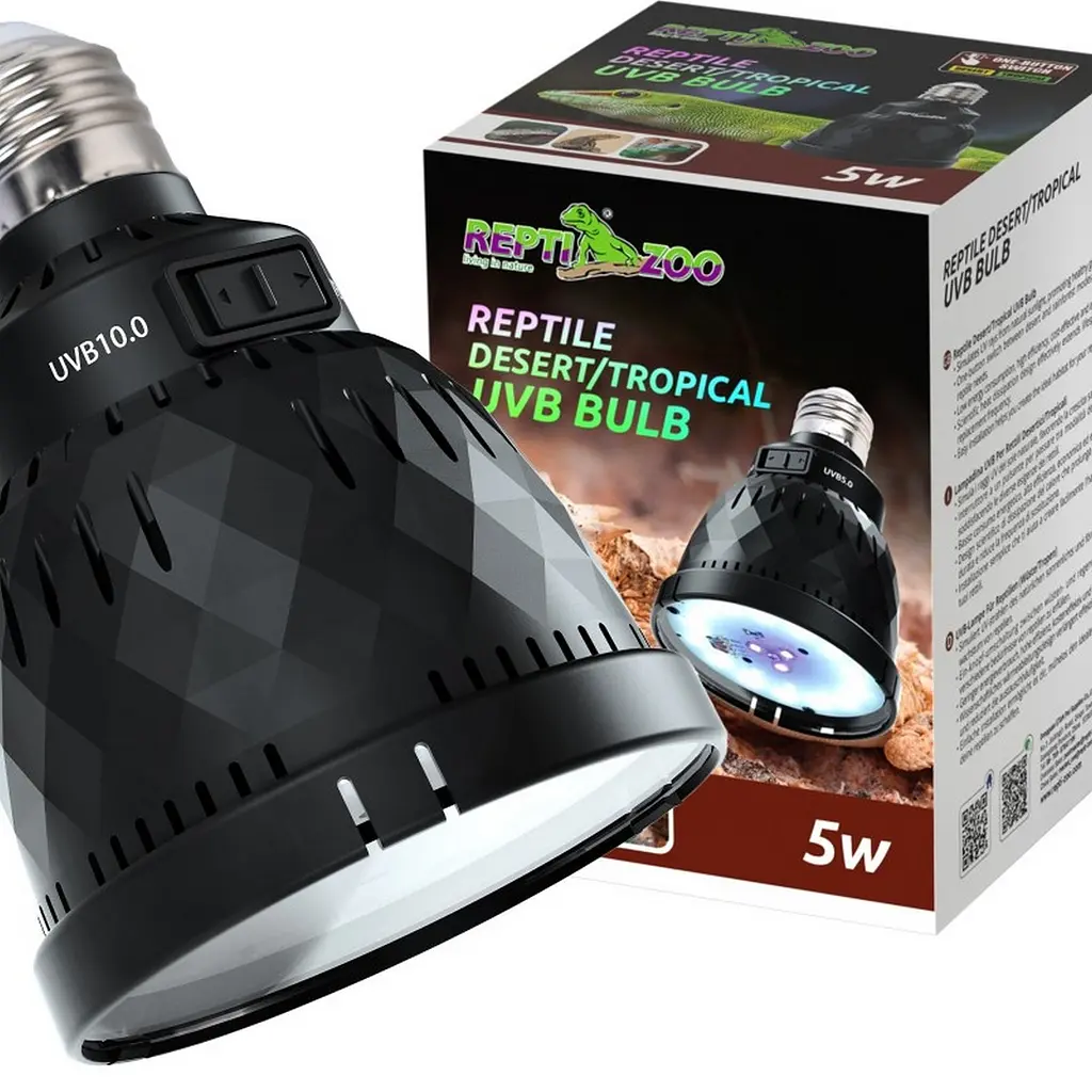 Лампа LED Repti-Zoo Desert and Tropical UVB 5.0 UVB 10.0 5W для тераріумів (LEDU04) - фото 9