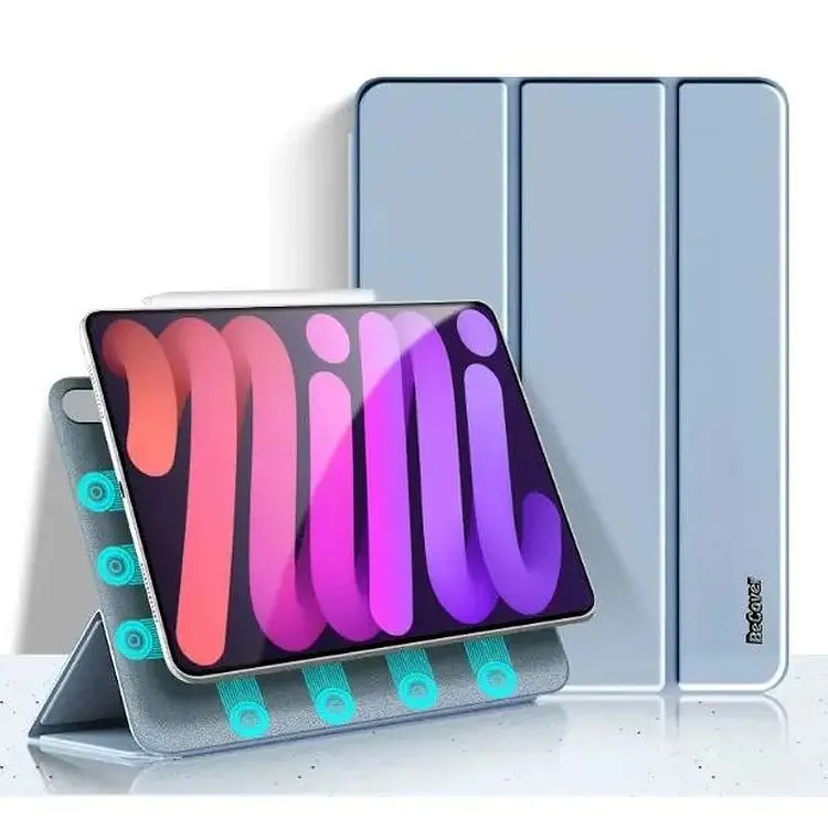 Чехол-книжка BeCover силиконовый для Apple iPad Mini 6 Light Blue (707523) - фото 2
