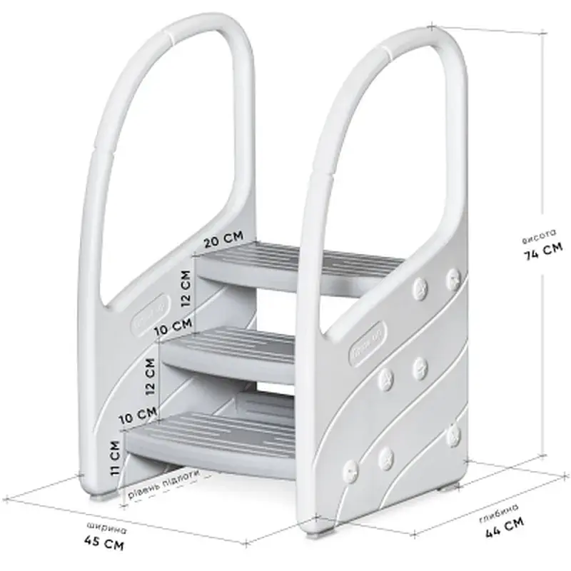 Підставка дитяча Mealux Kiko сходинка White (KD-F041-2 White) - фото 2