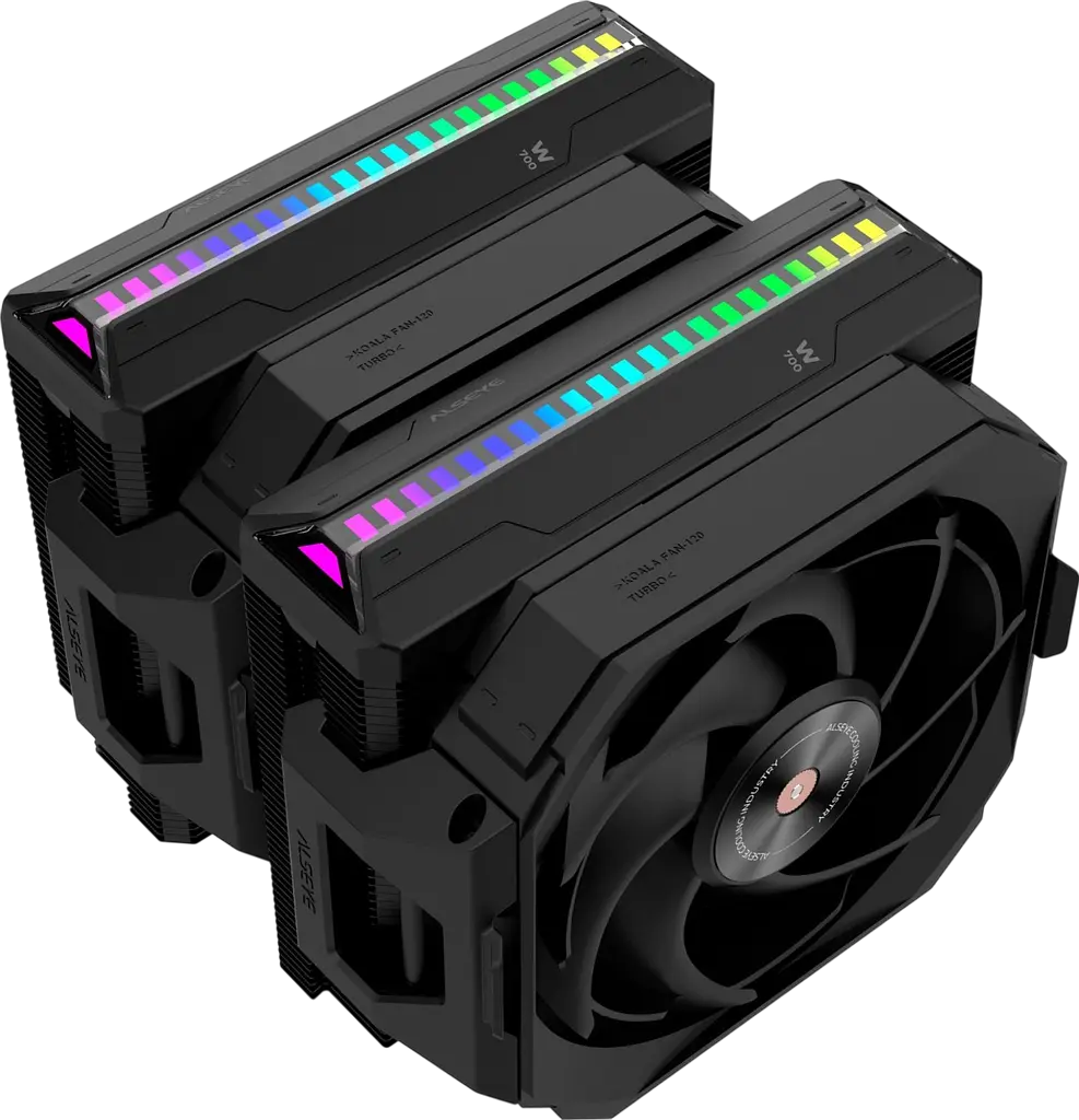 Повітряне охолодження Alseye W700-B ARGB Black (AS.01.08.0015) - фото 3