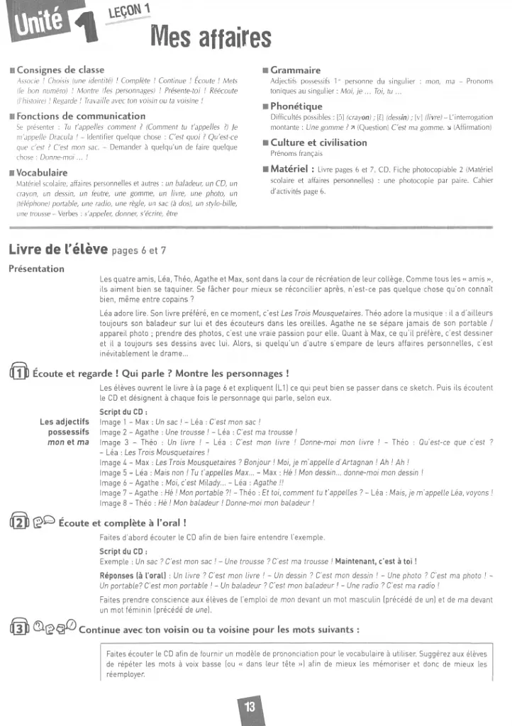 Amis et compagnie 1. Niveau A1. Guide pedagogique - фото 5