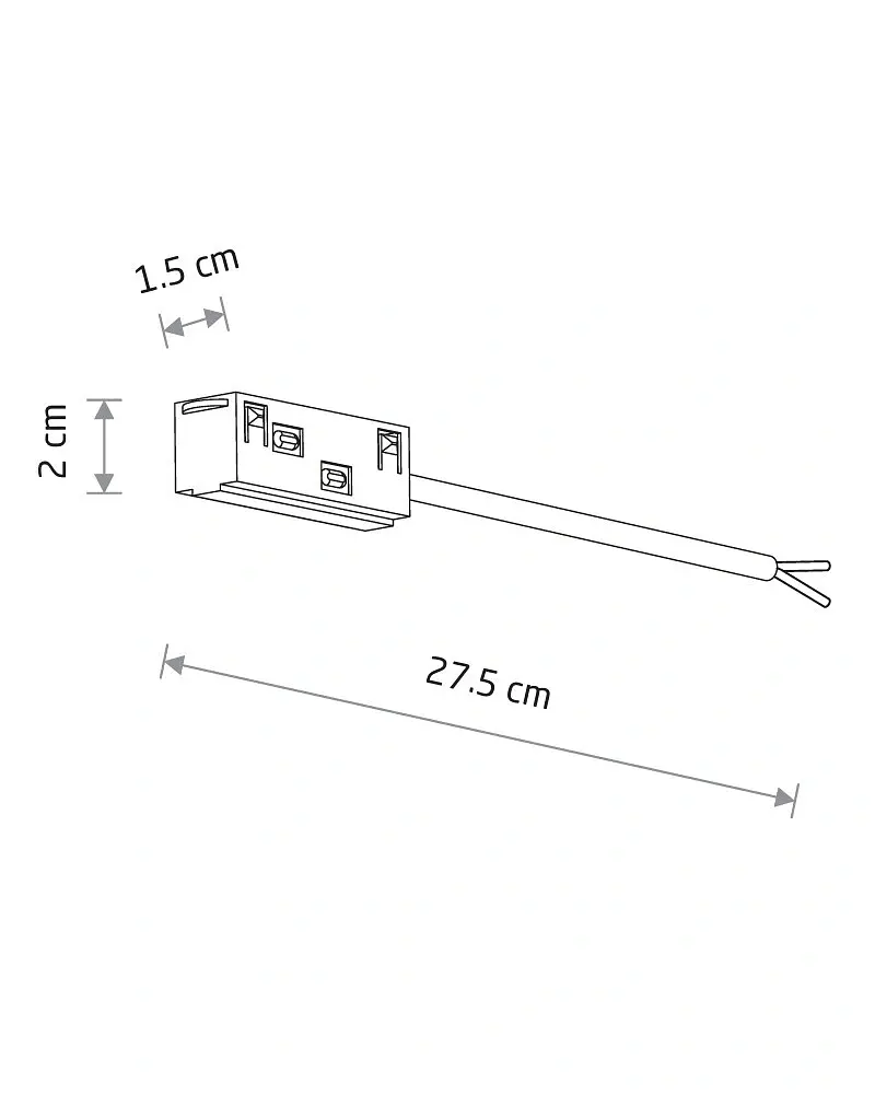 Ввод питания Nowodvorski 11621 LVM Outside Power Supply Conductive Module IP20 белый - фото 2