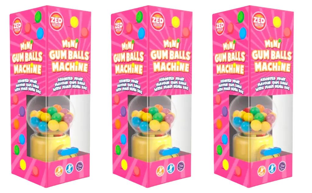 Жувальна гумка Zed Candy Mini Gumball Machine Gift Box 175г - фото 2