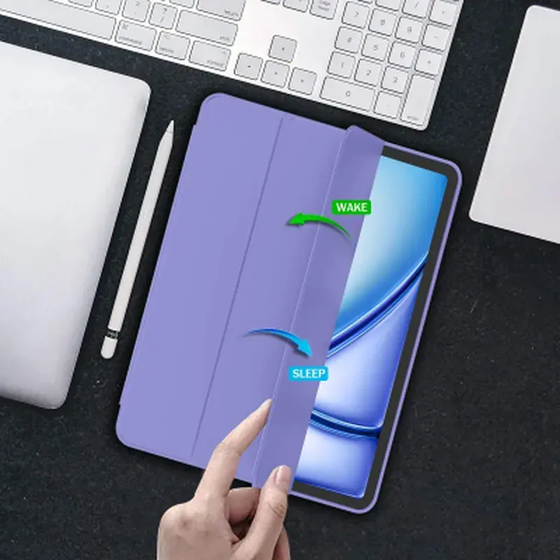 Чохол до планшета BeCover Tri Fold Soft TPU Apple iPad Air 11" M4 2026 Purple (715233) - фото 7