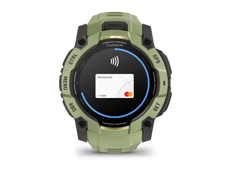 Смарт-годинник Garmin Instinct 3 50mm AMOLED Green with Fern Green Band (010-03020-02) - фото 2