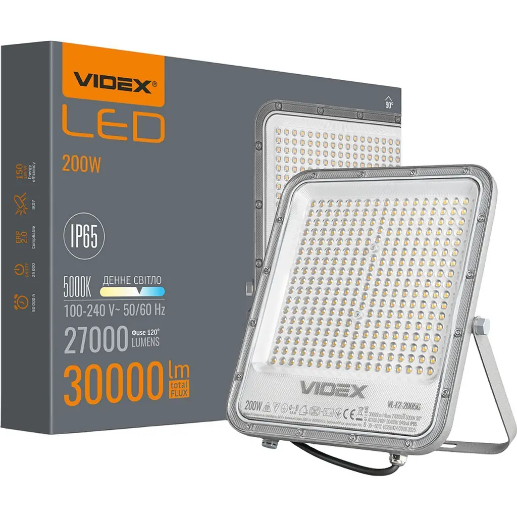 Світлодіодний прожектор Videx Premium F2 200W 5000K (VL-F2-2005G) [144858] - фото 6