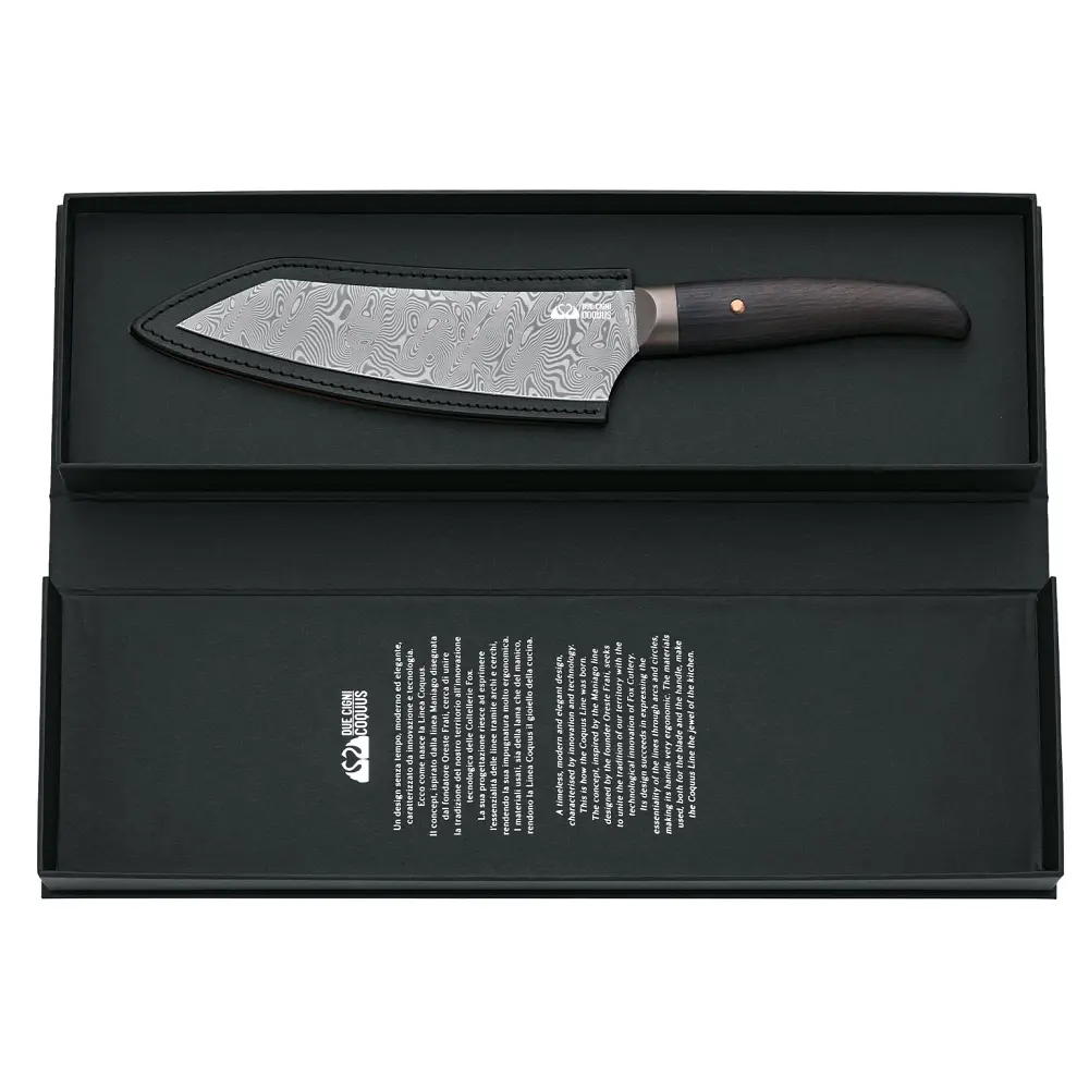 Ніж кухонний Due Cigni "Coquus" Chef’s Knife Damask 200 мм - фото 3