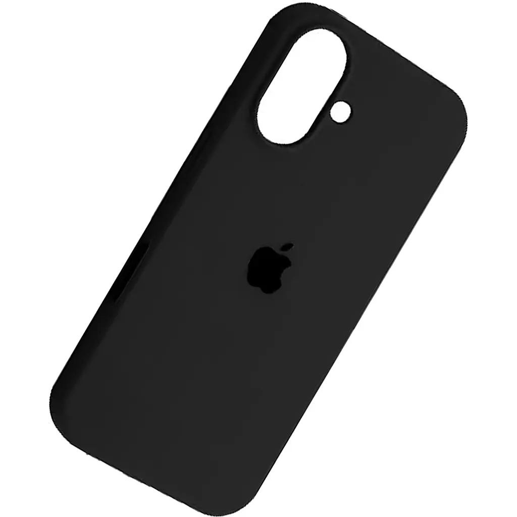Чехол Silicone Case для Apple iPhone 16 Plus Black AA [115098] - фото 3