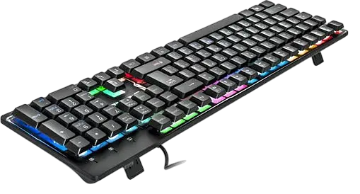 Клавіатура REAL-EL Comfort 7011 Backlit Ukr RGB Black (EL123100043) - фото 3