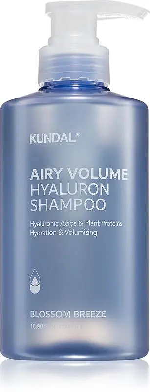 Шампунь зволожуючий 500 мл Kundal Airy Volume Hyaluron Shampoo Blossom Breeze