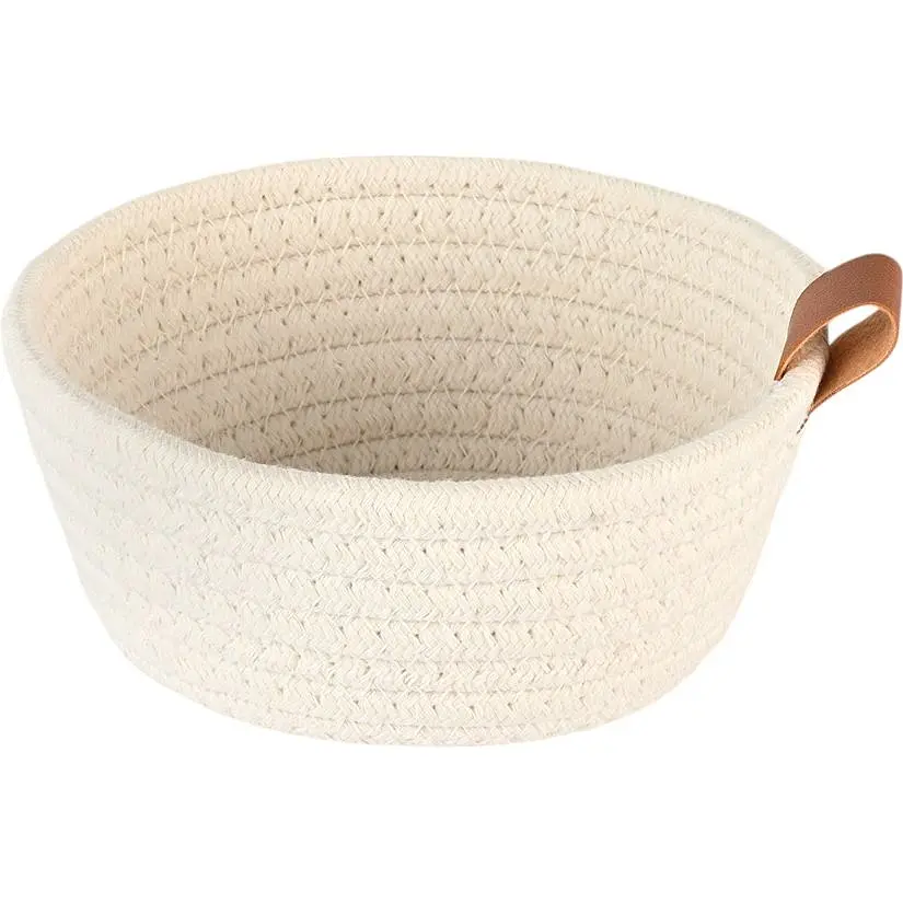 Кошик плетений МВМ My Home (MVM) TH-33 S 16х6.5 см білий (TH-33 S WHITE)