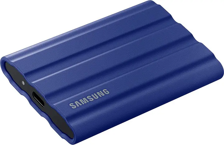 SSD диск внешний Samsung T7 Shield 2 ТБ (MU-PE2T0R/EU) синий - фото 4