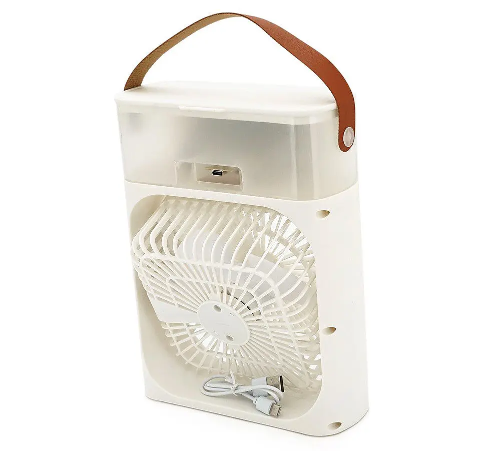 Портативний вентилятор Voltronic YT410, зволоження, підсвічування, Air Cooler Fan White - фото 2