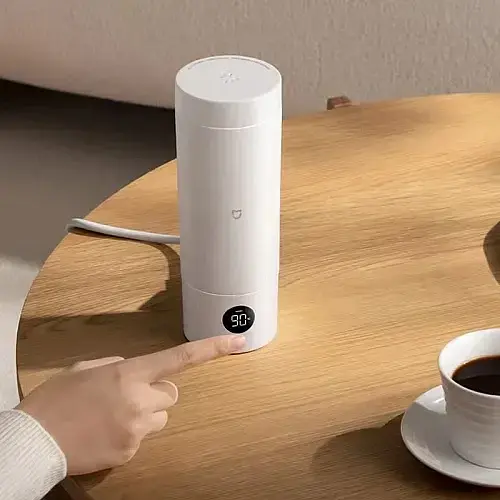 Термос MiJia Portable Electric Cup 2 350ml MJDRB02PL White - фото 2