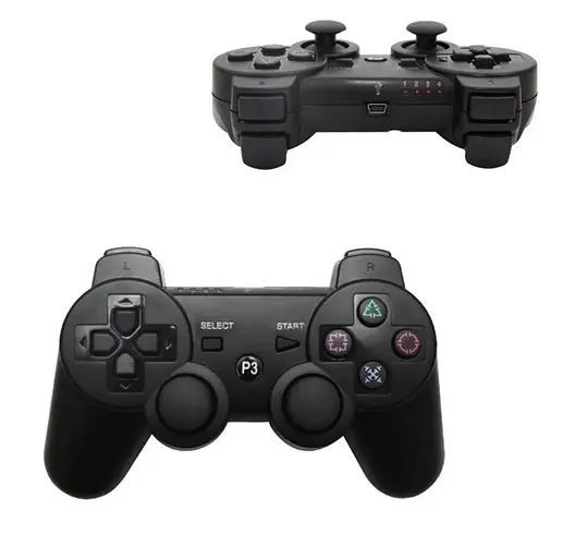 Геймпад бездротовий DoubleShock Bluetooth для PS3, ПК та Smart TV з вібрацією, чорний - фото 2