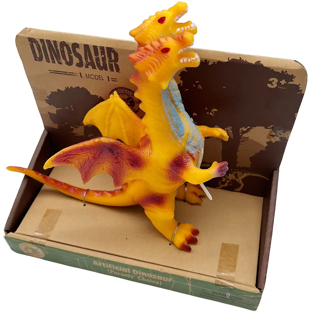 Игрушка Bibi Toys Дракон двухголовый звуковой 25 см (762244BT-2)  - фото 3