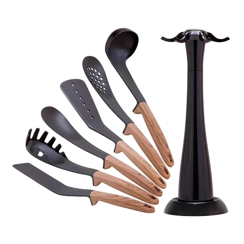 Набор кухонных принадлежностей Kamille с подставкой 7 предметов (KM-5235) - фото 2